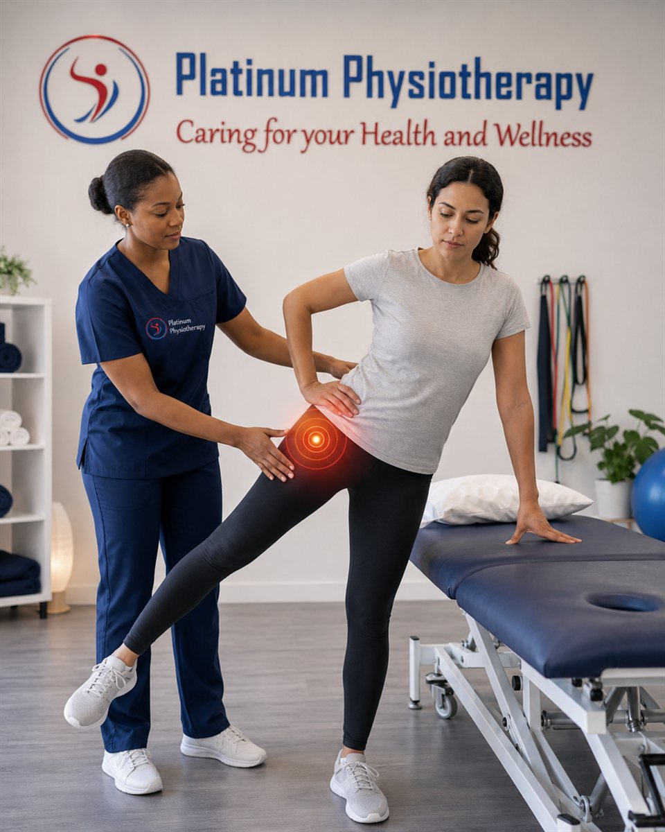 Hip pain physiotherapy assessment at a Brampton clinic