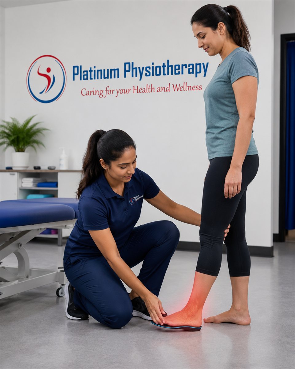 Custom orthotics and footwear assessment at Platinum Physiotherapy Brampton