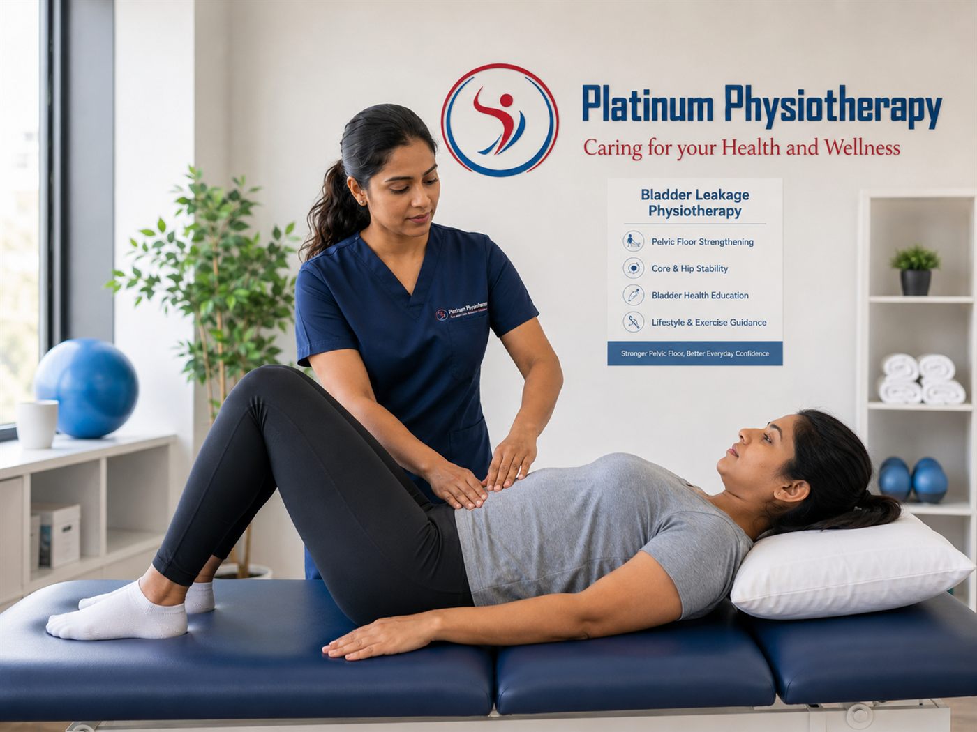 Physiotherapy treatment for bladder leakage and incontinence in Brampton