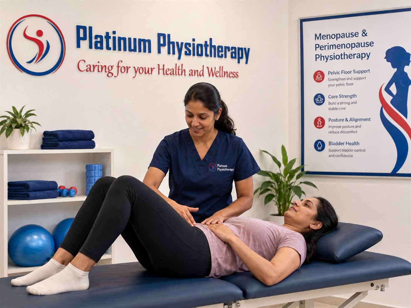 Physiotherapy for menopause-related pelvic and joint changes in Brampton