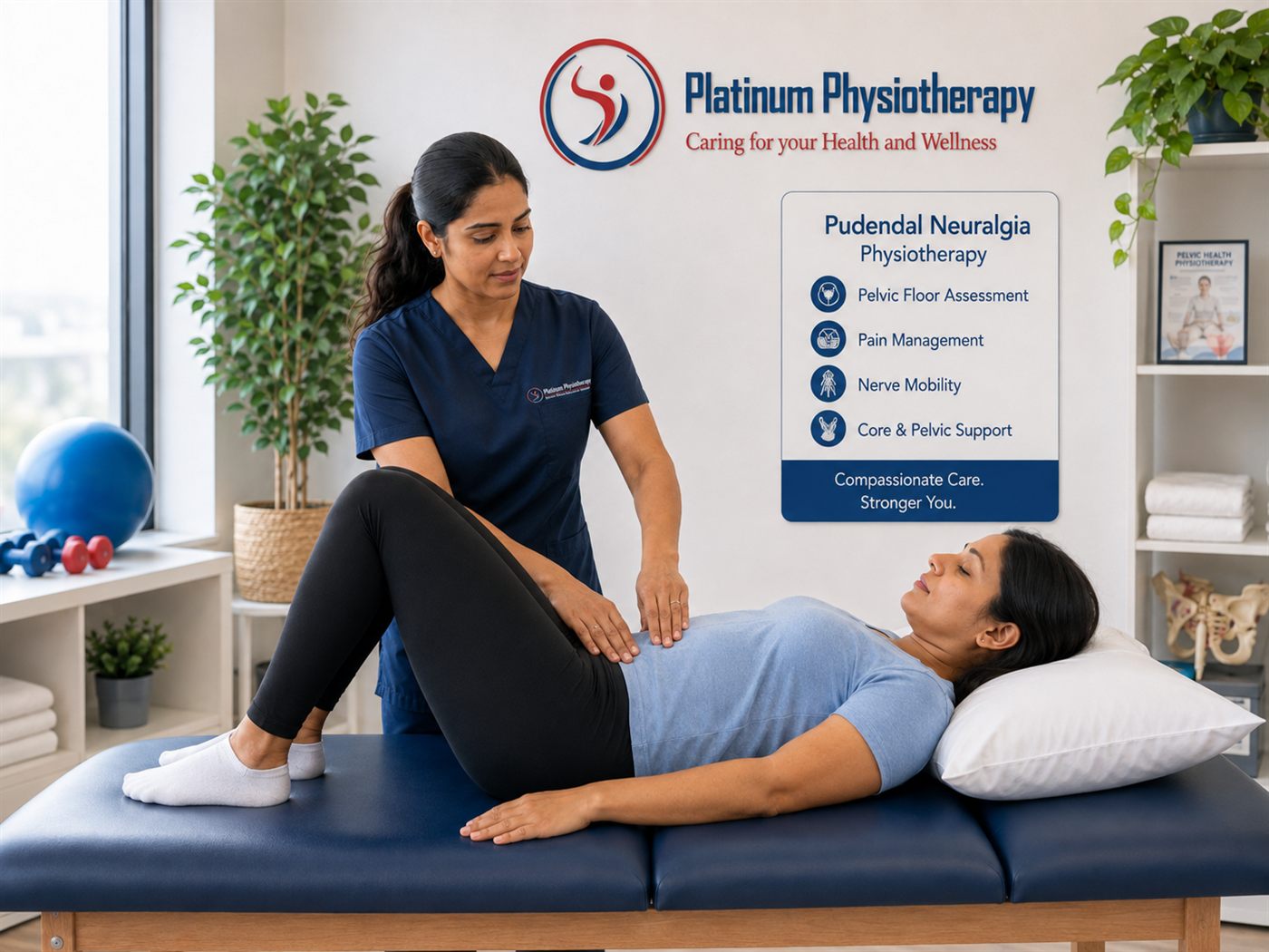 Pelvic health physiotherapy for pudendal neuralgia in Brampton